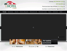 Tablet Screenshot of hotelcocle.com